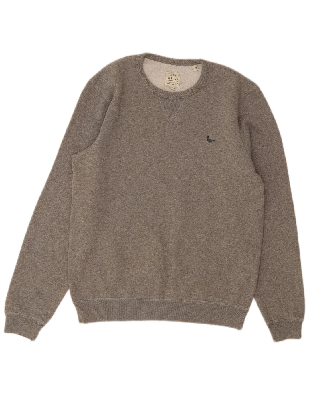 Jack Wills moletom masculino jumper médio algodão cinza
