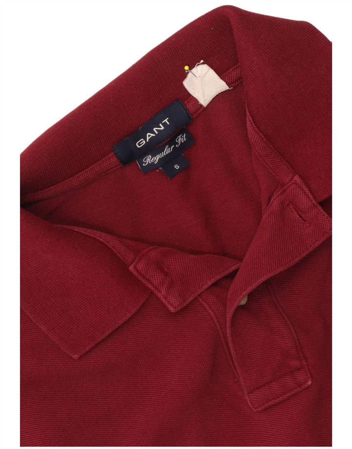 Camisa polo masculina Regular Fit da Gant, algodão vermelho pequeno