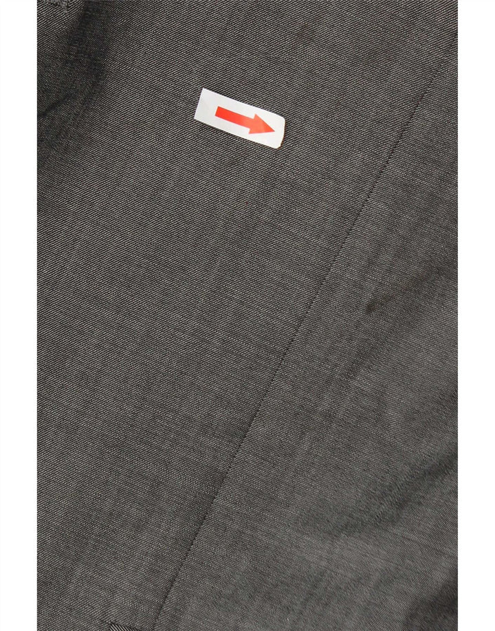 Jaqueta blazer masculina de 3 botões Marks & Spencer Reino Unido 42 grande lã cinza