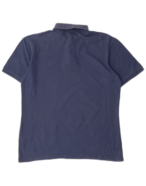 Camisa polo masculina FILA grande algodão azul marinho