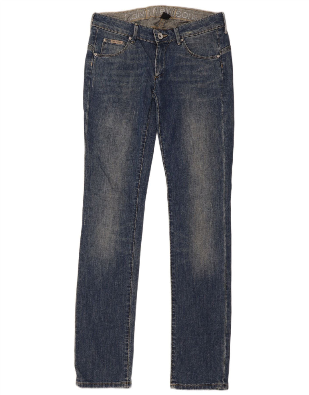 Calvin Klein Jeans Slim Feminino W29 L34 Azul Algodão