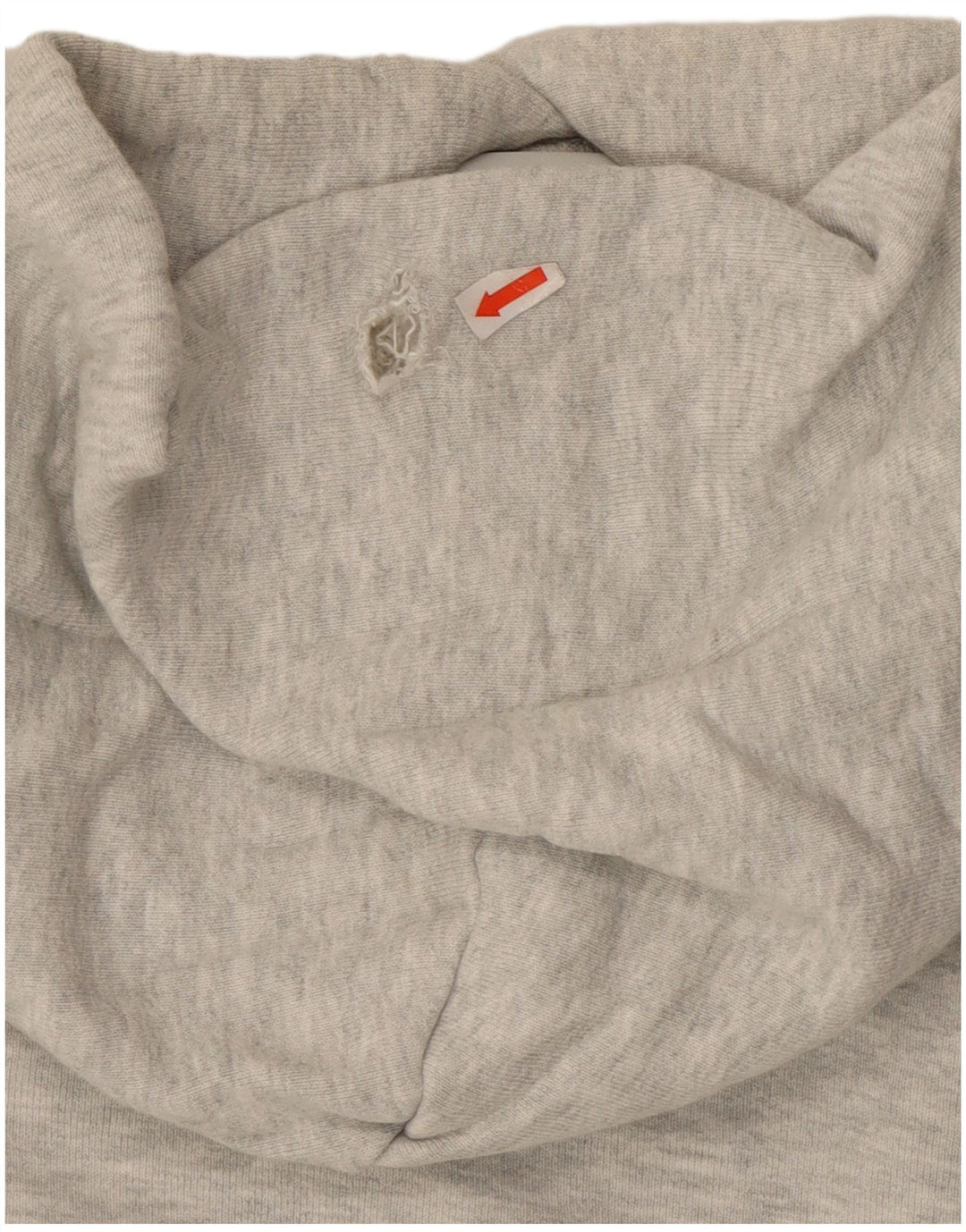 Adidas Womens Crop Hoodie Jumper UK 14 Médio Cinza Algodão