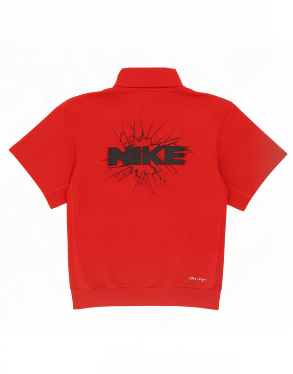 Moletom Nike Masculino Dri Fit Graphic Manga Curta Jumper Pequeno Algodão Vermelho