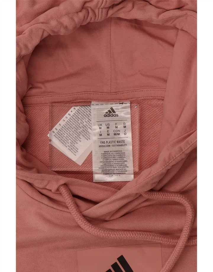 ADIDAS Mens Hoodie Jumper Médio Algodão Rosa