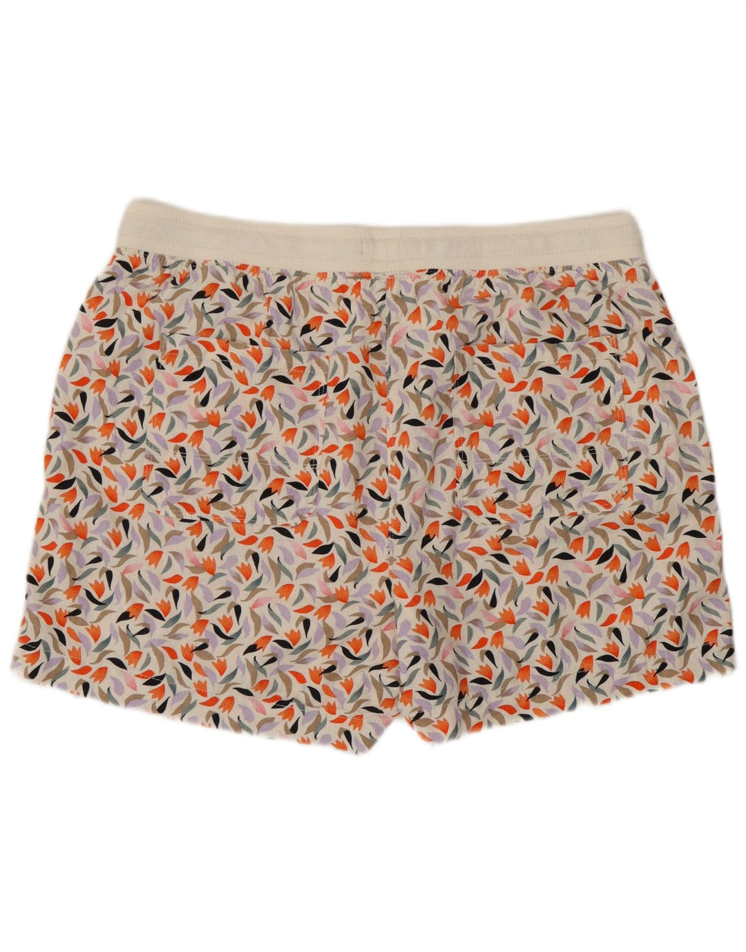 Shorts feminino Marks & Spencer UK 16 grande linho floral multicolorido
