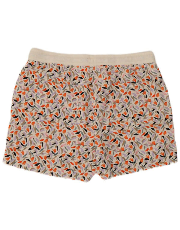 Shorts feminino Marks & Spencer UK 16 grande linho floral multicolorido