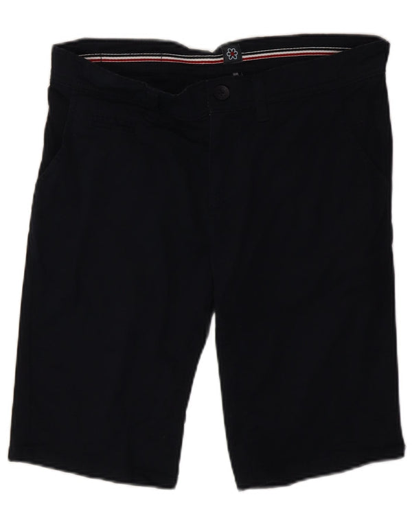 Guru Womens Chino Shorts IT 46 Grande W34 Azul Marinho Algodão