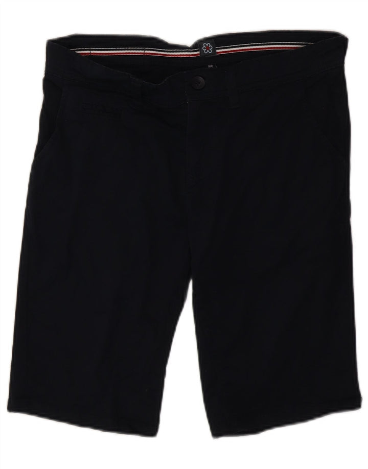 Guru Womens Chino Shorts IT 46 Grande W34 Azul Marinho Algodão