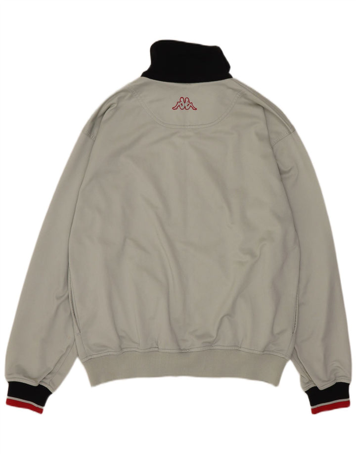 Jaqueta KAPPA masculina de agasalho pequeno cinza