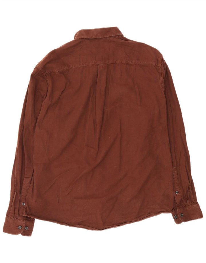 Camisa masculina de flanela Eddie Bauer Classic Fit grande marrom