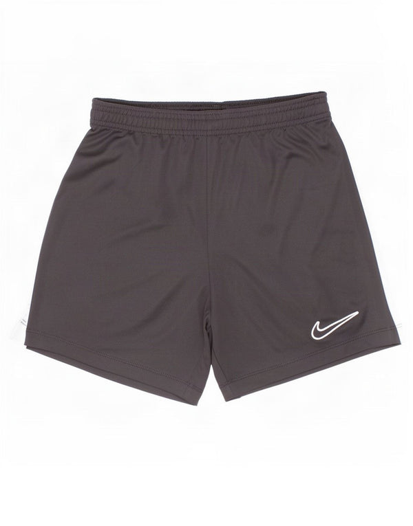 Shorts esportivos Nike Boys Dri Fit 8-9 anos pequenos pretos em bloco colorido de poliéster