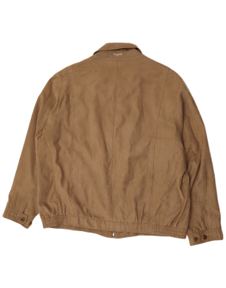 Jaqueta bomber masculina Bugatti EU 62 6XL poliéster marrom