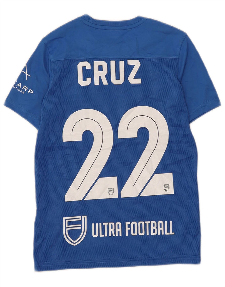 Camiseta Nike Boys Dri Fit Graphic Top 8-9 Anos Pequeno Azul Poliéster
