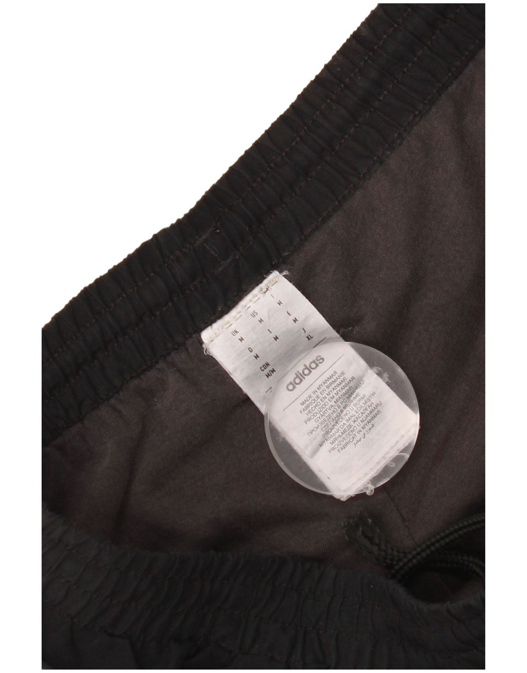 Calça de treino masculina Adidas Joggers médio preto colorblock poliéster