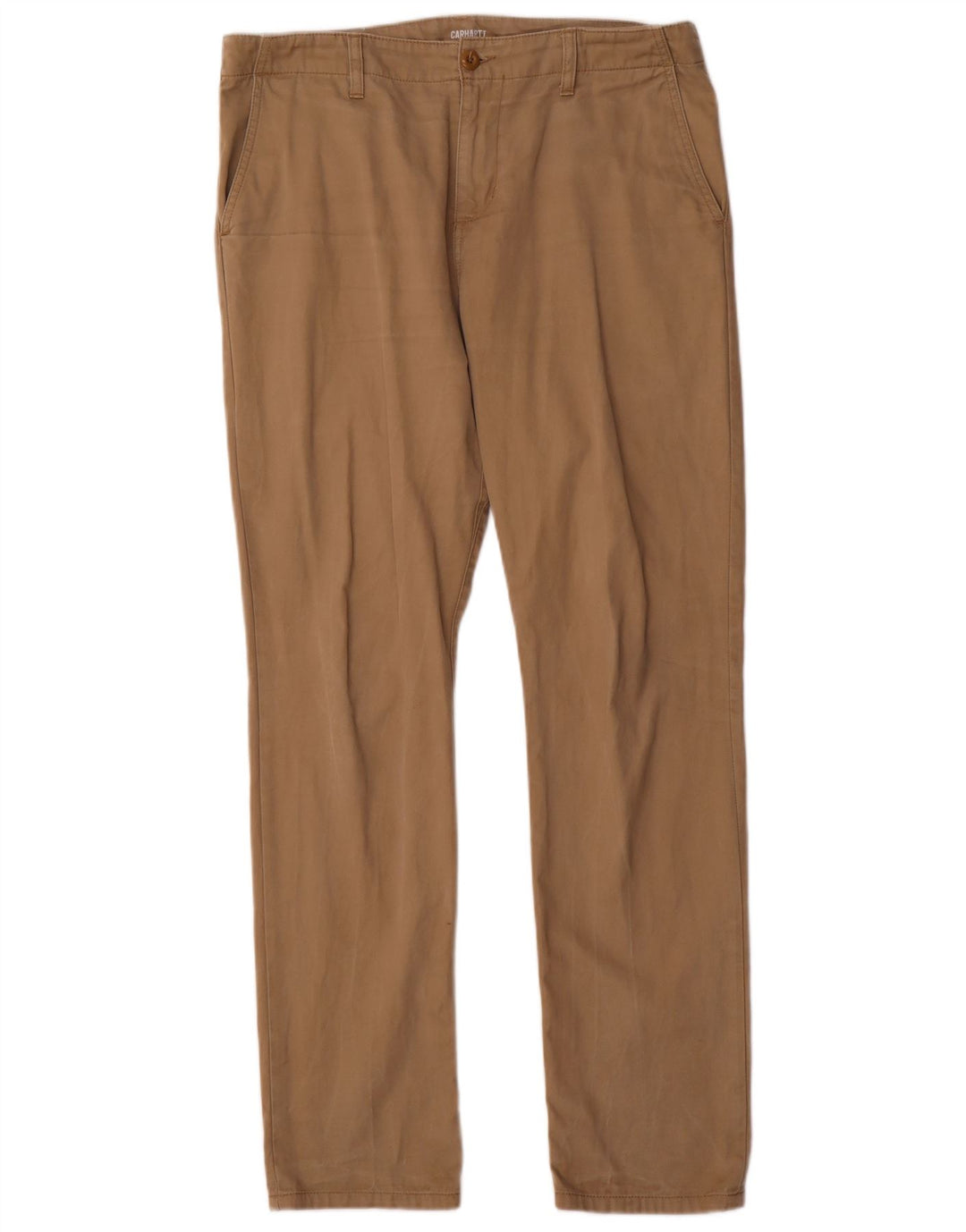 Calça Chino Masculina Slim CARHARTT W34 L32 Algodão Bege