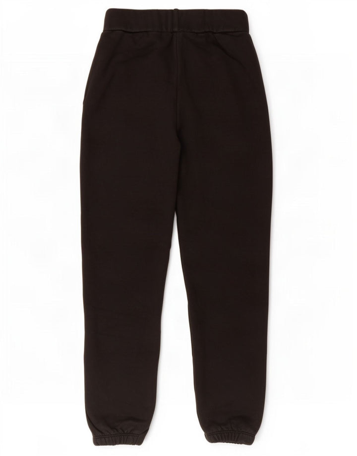 Calça esportiva feminina Pyrex com estampa gráfica e joggers Reino Unido 10 pequeno algodão preto