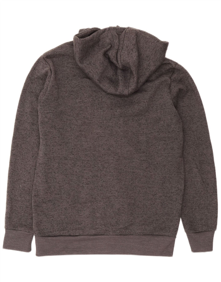 Suéter masculino com capuz e zíper Mountain Warehouse poliéster manchado cinza grande