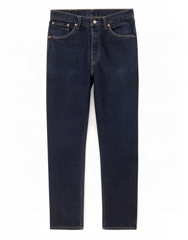 Levi's Masculino 522 Straight Jeans W34 L30 Azul Marinho Algodão