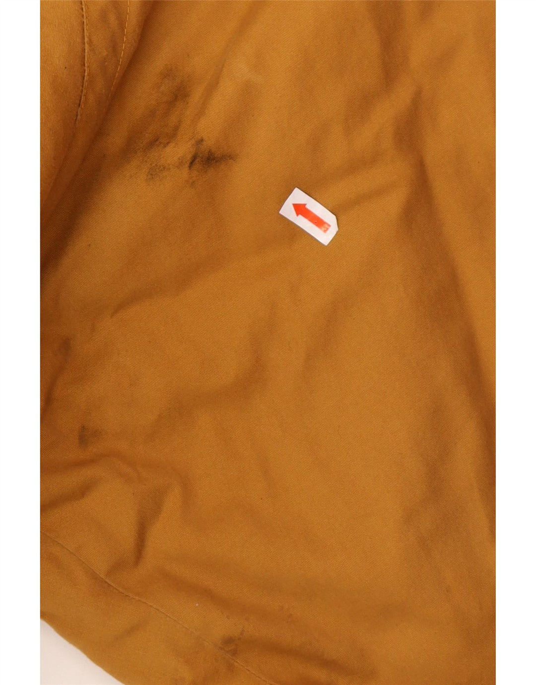 Jaqueta corta-vento feminina VINTAGE de grandes dimensões IT 42 algodão marrom médio