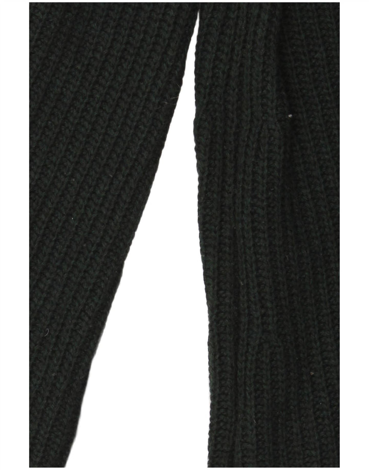 Suéter feminino Massimo Dutti com gola redonda Reino Unido 10 lã verde pequena