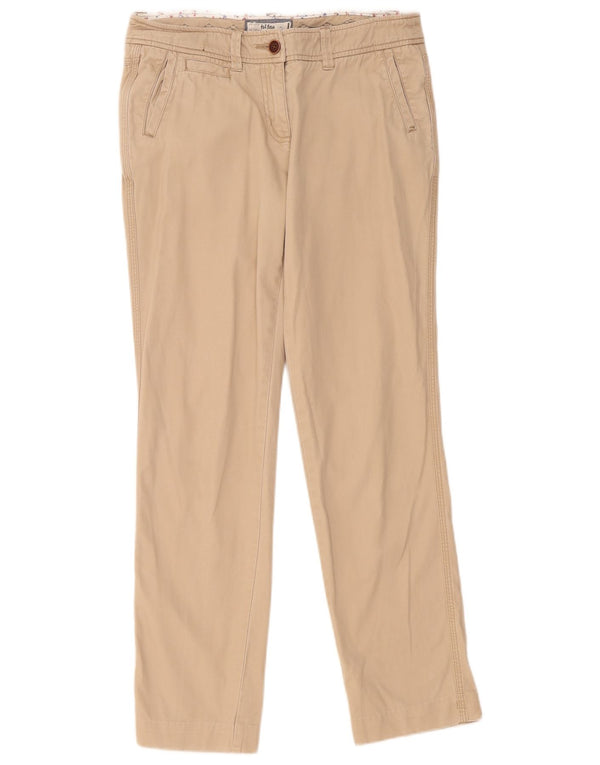 Calça Chino Slim Fit Feminina Fat Face Reino Unido 10 Pequeno W32 L30 Algodão Bege