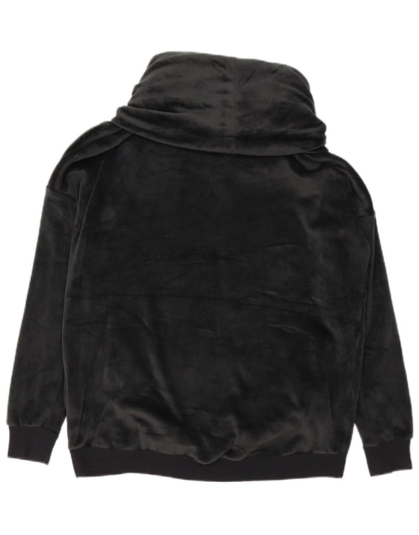 Suéter feminino de veludo Marks & Spencer Autograph Reino Unido 10 pequeno preto
