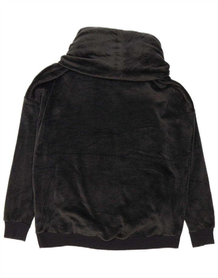 Suéter feminino de veludo Marks & Spencer Autograph Reino Unido 10 pequeno preto