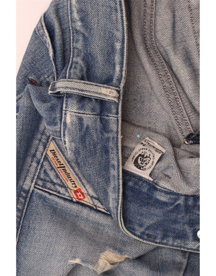 Diesel feminino jeans desgastado bootcut W26 L31 azul
