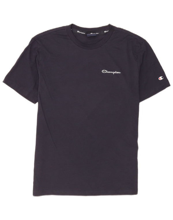 Camiseta masculina Champion pequena algodão azul marinho