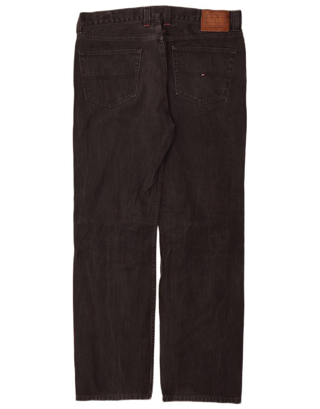 Tommy Hilfiger Masculino Madison Straight Jeans W36 L34 Algodão Preto