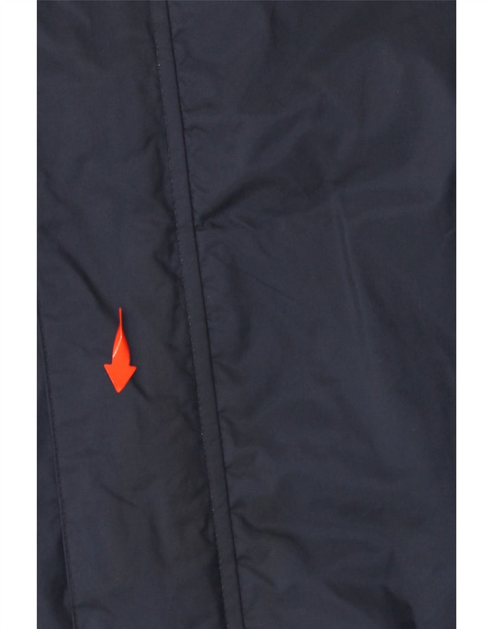 ADIDAS Mens Hooded Rain Jacket UK 40 Grande Azul Marinho Nylon