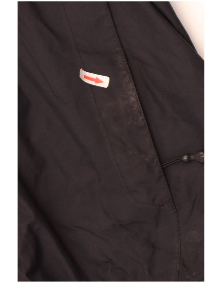 Jaqueta de chuva masculina Jack Wolfskin com capuz UK 50 3XL poliamida preta