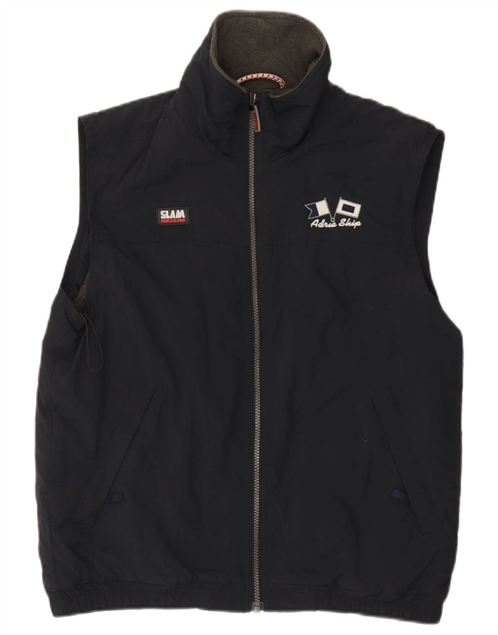 Colete masculino Slam UK 36 pequeno nylon azul marinho