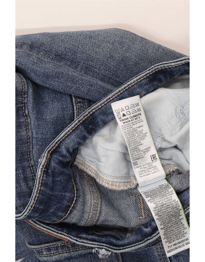 Jeans retos masculinos Marks & Spencer W34 L31 algodão azul