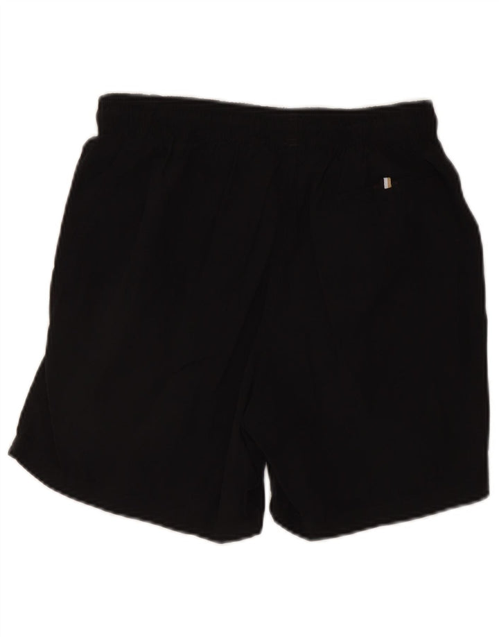 Hugo Boss Shorts de natação masculino gráfico pequeno preto poliamida