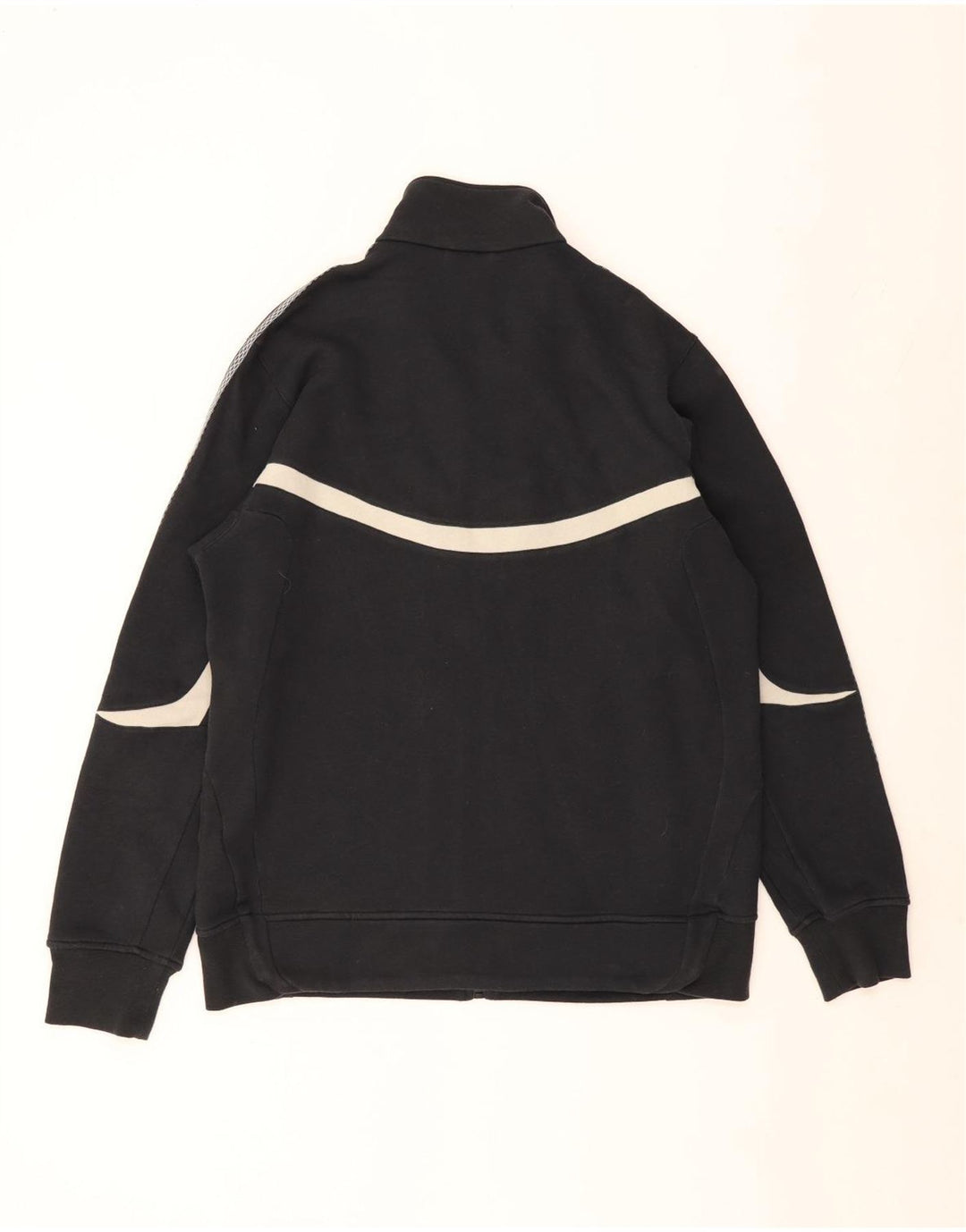 ADIDAS Mens Treino Top Jaqueta Grande Algodão Colorblock Preto