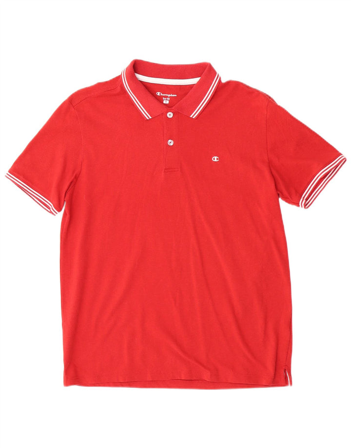 Camisa polo masculina Champion Easy Fit vermelha média