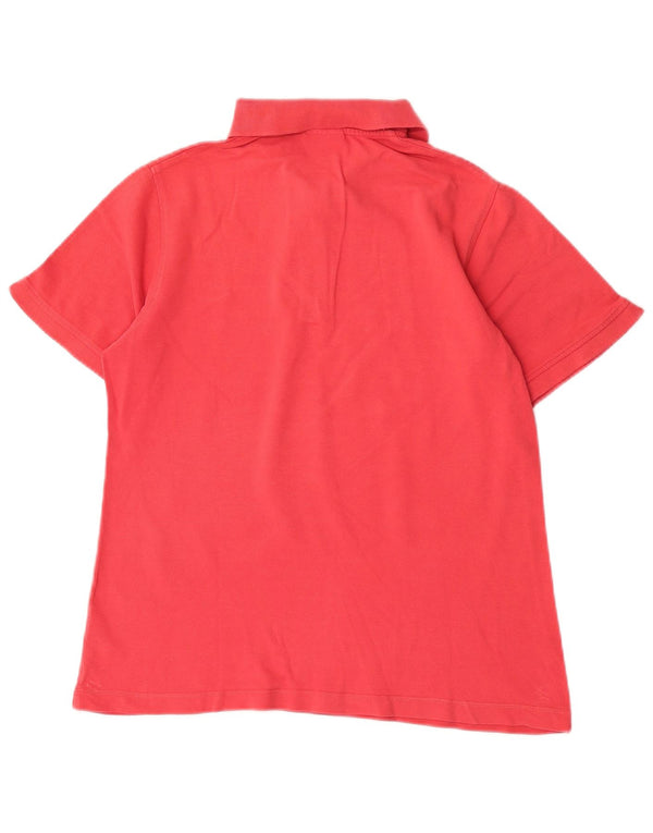 Camisa polo feminina Jack Wolfskin Reino Unido 10 algodão rosa pequeno