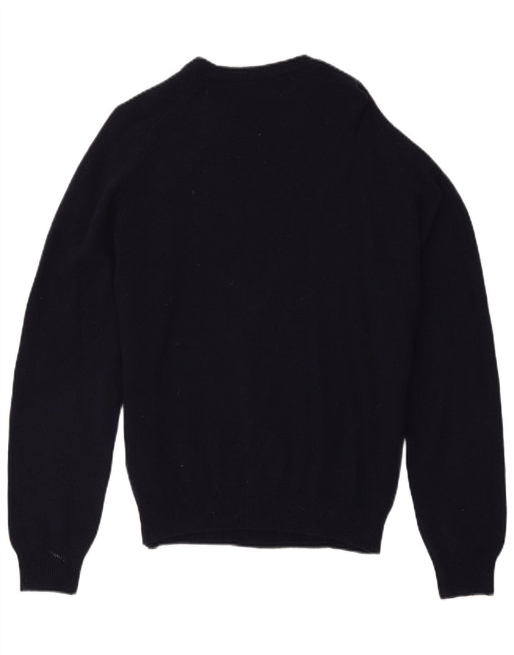 Suéter masculino Marks & Spencer Blue Harbor com gola redonda, azul marinho médio