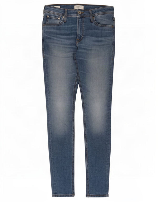 Jack & Jones Masculino Tom Slim Jeans W30 L30 Azul Algodão