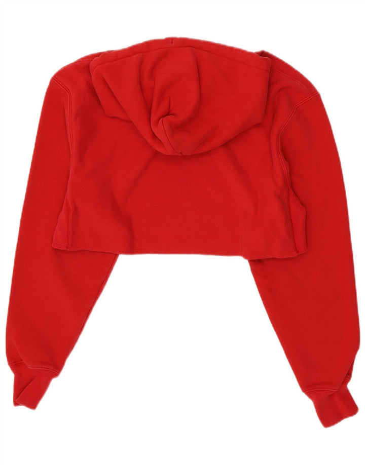 CHAMPION Suéter feminino com capuz e corte grande UK 6 XS algodão vermelho