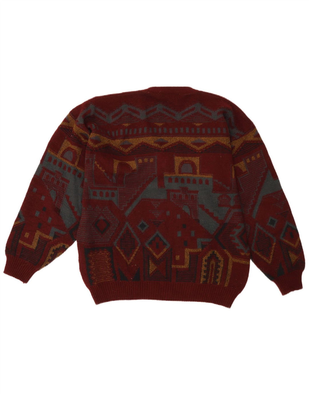 Suéter masculino UMBERTO ROSETTI com decote em V IT 48/50 médio marrom