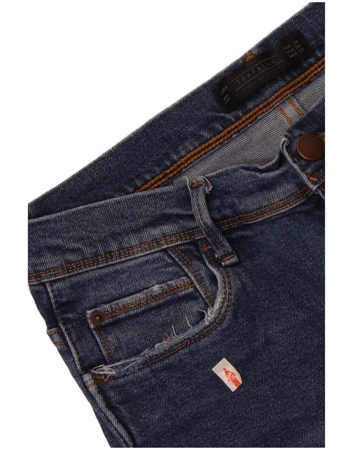 Calça jeans feminina Zara EU 38 pequena W28 L24 azul