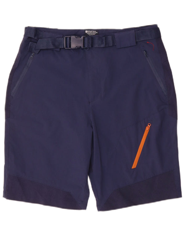 Mountain Warehouse Mens Cargo Shorts W34 Grande Poliéster Azul Marinho