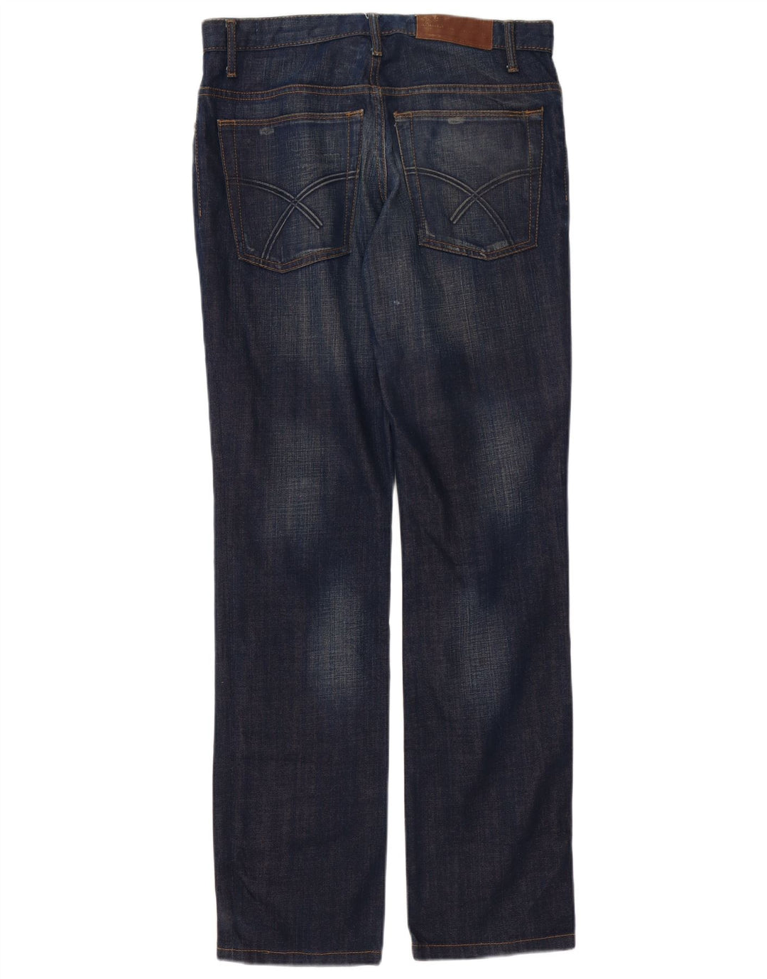 Jules Mens Straight Jeans W38 L34 Azul Marinho Algodão