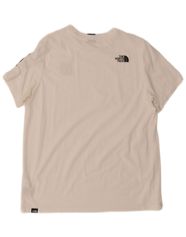 Camiseta gráfica masculina The North Face grande algodão branco