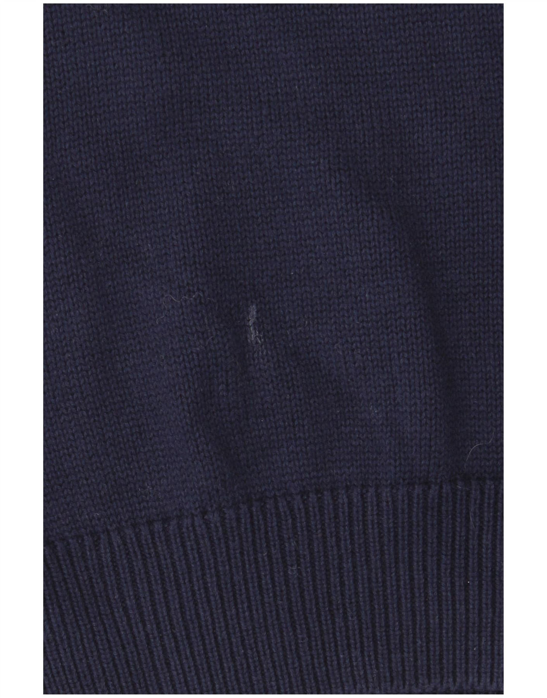 Wrangler Suéter masculino com zíper e gola pequena de algodão azul marinho