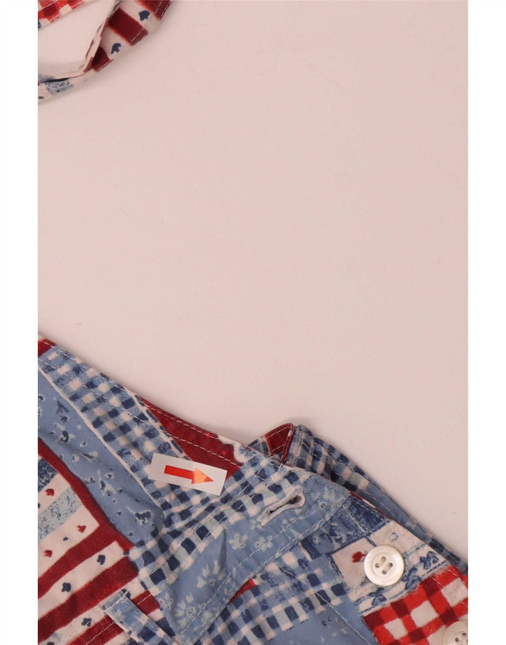 Colmar Macacão feminino saia grande W30 patchwork multicolorido