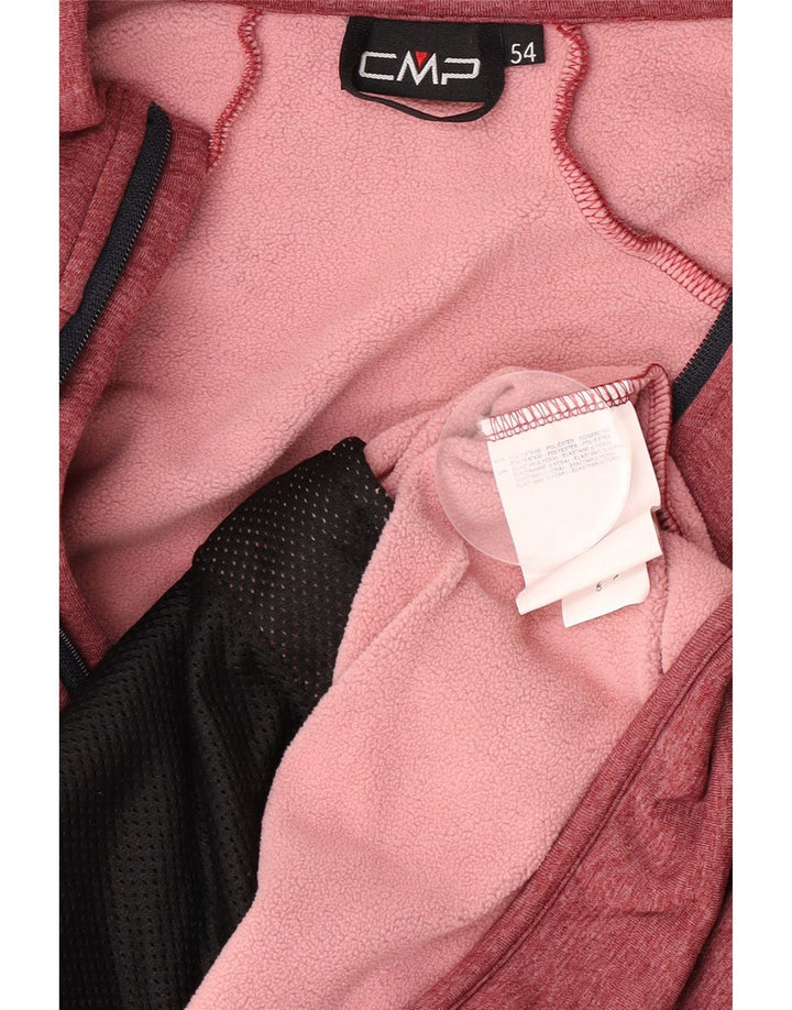 CMP Jaqueta masculina de treino IT 54 XL Borgonha Poliéster manchado