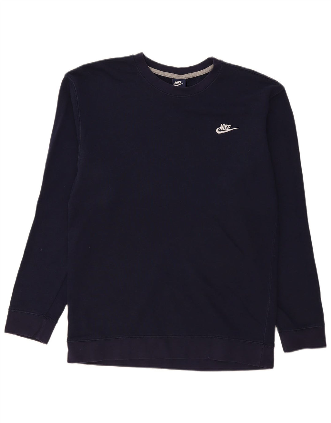 Moletom masculino Nike Jumper grande algodão azul marinho